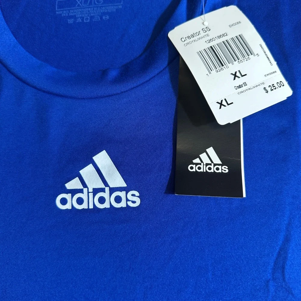 Adidas Creator Tee Men's Blue AEROREADY Athletic T-Shirt XL‎